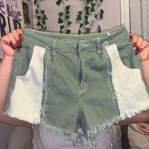 Size is medium us (6) , from SHEIN. Never worn. Sage green.